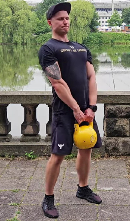 kettlebell deadlift przeprost